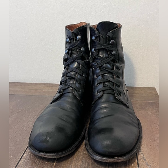 John Varvatos Six O Six 606 Hand Made Leather Lace Up Boots Mens size 10.5 - Picture 7 of 13